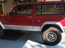 This is my 88 XJ before the rims were refinished.