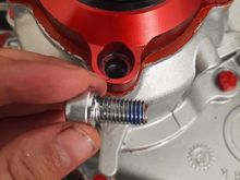 Permatex instructions say to wait 90 minutes before applying torque. When I smeared it on all yhe surfaces with my finger, I made sure to go kinda light around the bolt holes. Like I said, silicone is just the keep the fluid in. So after 90 minutes I backed all the bolts out, cleaned whaterlver silicone residue off, applied Harbor Freight brand medium strength thread locker, and torqued to spec.
