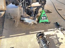 Getting real quick at tearing the front end down