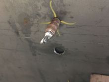 This is the 1” hole I drilled to plug weld to the tie ins.