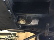 Next I didn’t like this area all open and exposed. Plus I wanted to reinforce the spring mount to.