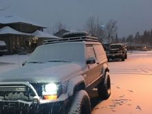 Went for a Christmas Eve drift in the fresh snow. Getting real close to needing new tires 🙄
