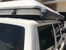 Roofnest on the KOR roof rack and ARB awning
