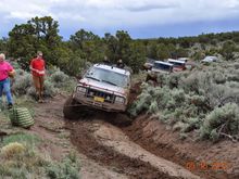 Got winched out out of a hole...