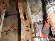 Rear frame rusted from aftermarket hitch install