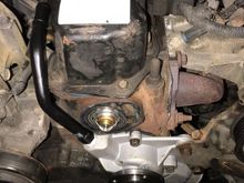 I also replaced the inlet tube so I wouldn’t have to fight with old one that was rusted to the old water pump.