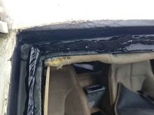Urethane applied ready for the windshield.
