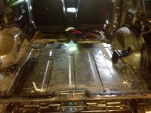 The beginning, some rust sprayed and panels removed.