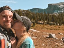 Moment after the big question was asked, and thankfully She said Yes!