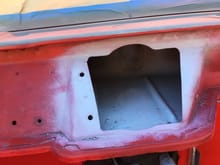 Hole for the Thor cowl induction. Way to small unfortunately I found out AFTER I had painted the Jeep.