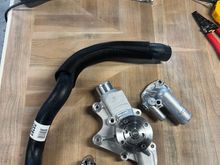 New upper rad hose, thermostat and housing, & Mopar water pump 