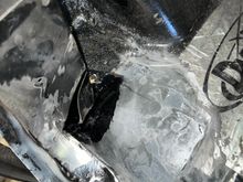 Inside areas treated with POR15