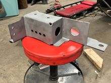 Freshly blasted shackle bracket 