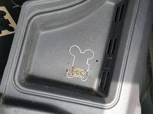 i tried to cut out the new holes to hide the old ones