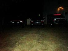 It really is a jeep thing. 
 The girls 96 xj with hellas, moms 99 WJ loaded v8, and my 90 with 5.5 and 32s. 8)