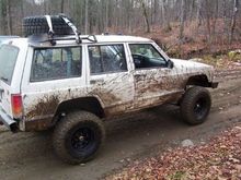 very wet and muddy