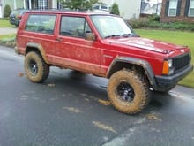 first time mudding in the jeep