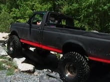 38s dana 44 front 9 inch rear five years later this was my first vehichle
