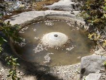 An arrista near parris mill, it was used to grind gold bearing ore. 
 39.294338 -106.104940 Google maps look for green arrow