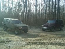 I gave him a hard time about how clean he was.  He didn't try some of the things I went through or over.  And its not cause he doesn't think its not for off roading. two weeks after he bought it we went to the mounds and beat the piss out of it.