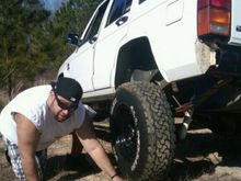 another pic of the tire a lil off the ground..