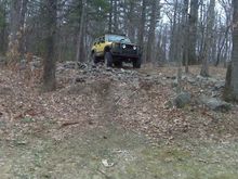 out back behind the house