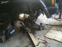 front end disassembled