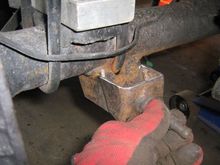 Check your fit and sand bevel on edge to assist weld penatration