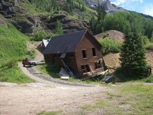 Ore chute and rooming house below the Torpedo Eclipse Mine. The last time that i was here, the building was standing up much straighter. Time and heavy snow fall are slowly taking a toll on this historic area.