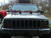 Brackets from Detour that worked out great with hella lights.
