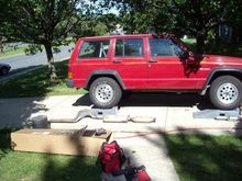 Replacing the exhaust system