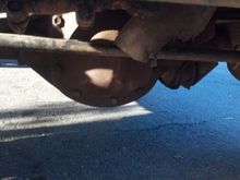The engine bay and undercarriage