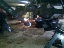 I scored a Tom Woods double cardan with the transfer case. Going in.