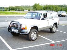 I just attached this Bull Bar on my Cherokee and really like the outcome.  This Bull Bar is of universal type and seem to fit pretty well.  The next thing is to place two fog or driving lights in the center of the bar. I am also waiting for the clear signal and side lights to arrive in the mail.   Next big project is a roof rack.
