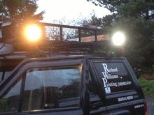 Left 100 watt old Hal.. Right New18 watt Led 1350LM LUMEN ea.
