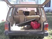 Rear hatch open