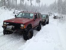snowy trails not slowing me down.