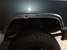 surface rust under the flares wasnt bad at all. I cleaned and coated it all with Chassis Saver