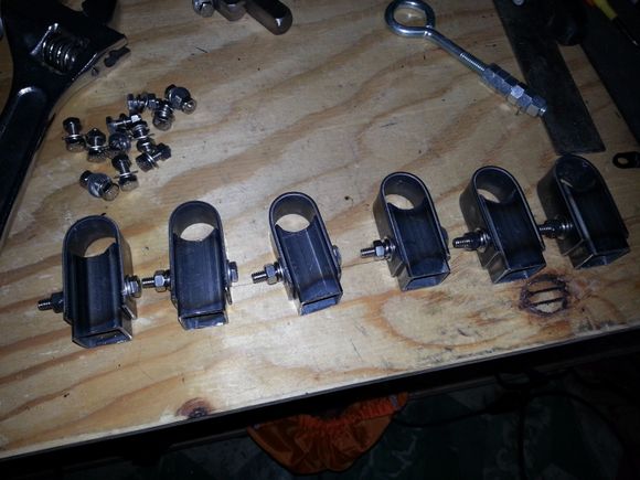 part of the intergraded roof rack hardware I made