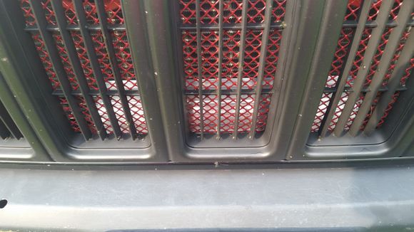 Shot of the cooler through the front grille.