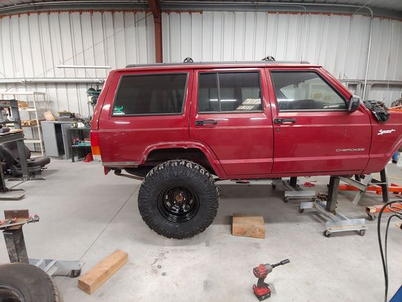 Tires just sitting next to it.