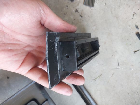 I trimmed all of the excess plastic around the vent so it would sit flush