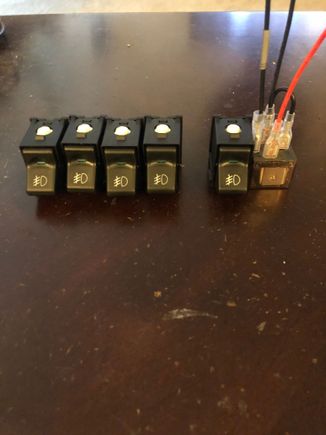 Got some OEM Fog light switches, relay for the ext idle.
