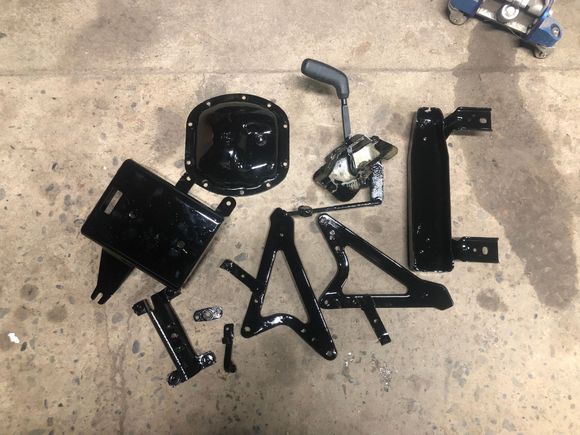 I have to say I’m impressed with how far a gallon of POR-15 goes. I’m still using the original gallon that I used on the underbody, floors and front axle, and there’s still plenty left!