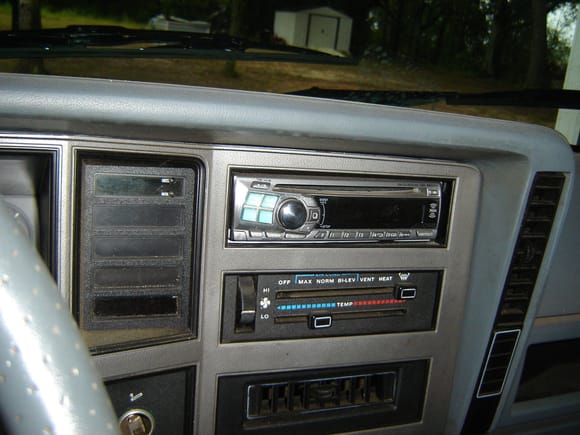 The Alpine headunit has since been replaced with a Sony Bluetooth unit