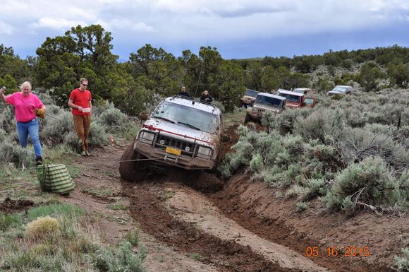 Got winched out out of a hole...