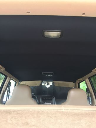 I painted the overhead light plastics with flat black interior paint.