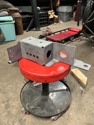 Freshly blasted shackle bracket 