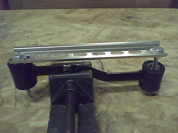 Thought they might work better if they were straight so I made a jig to align them and put them in a vise.