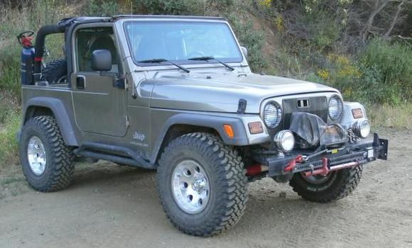 My jeep at staged at Rower flats with 2" skyjacker